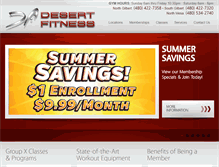 Tablet Screenshot of desertfitnessaz.com